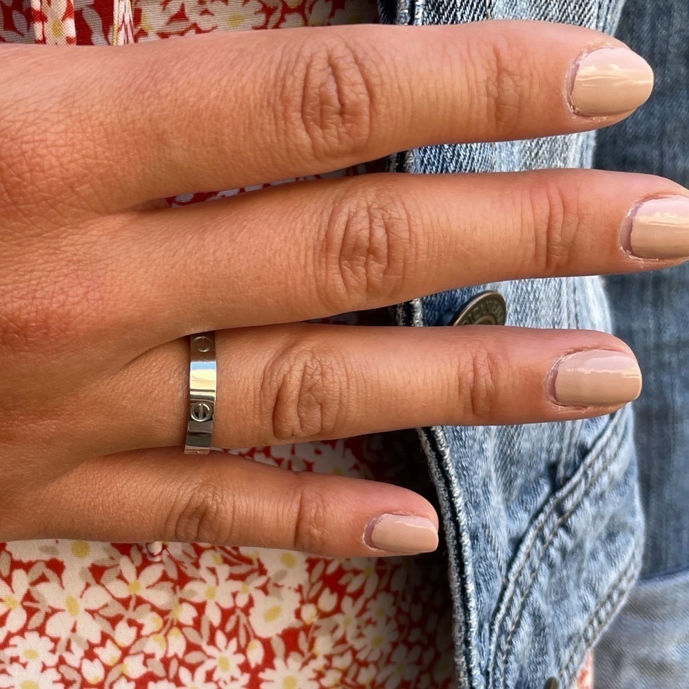 LUXURY ROSE GOLD SCREW RING LOVE BAND RING SILVER GOLD OR ROSE GOLD RING - Picture 9 of 16